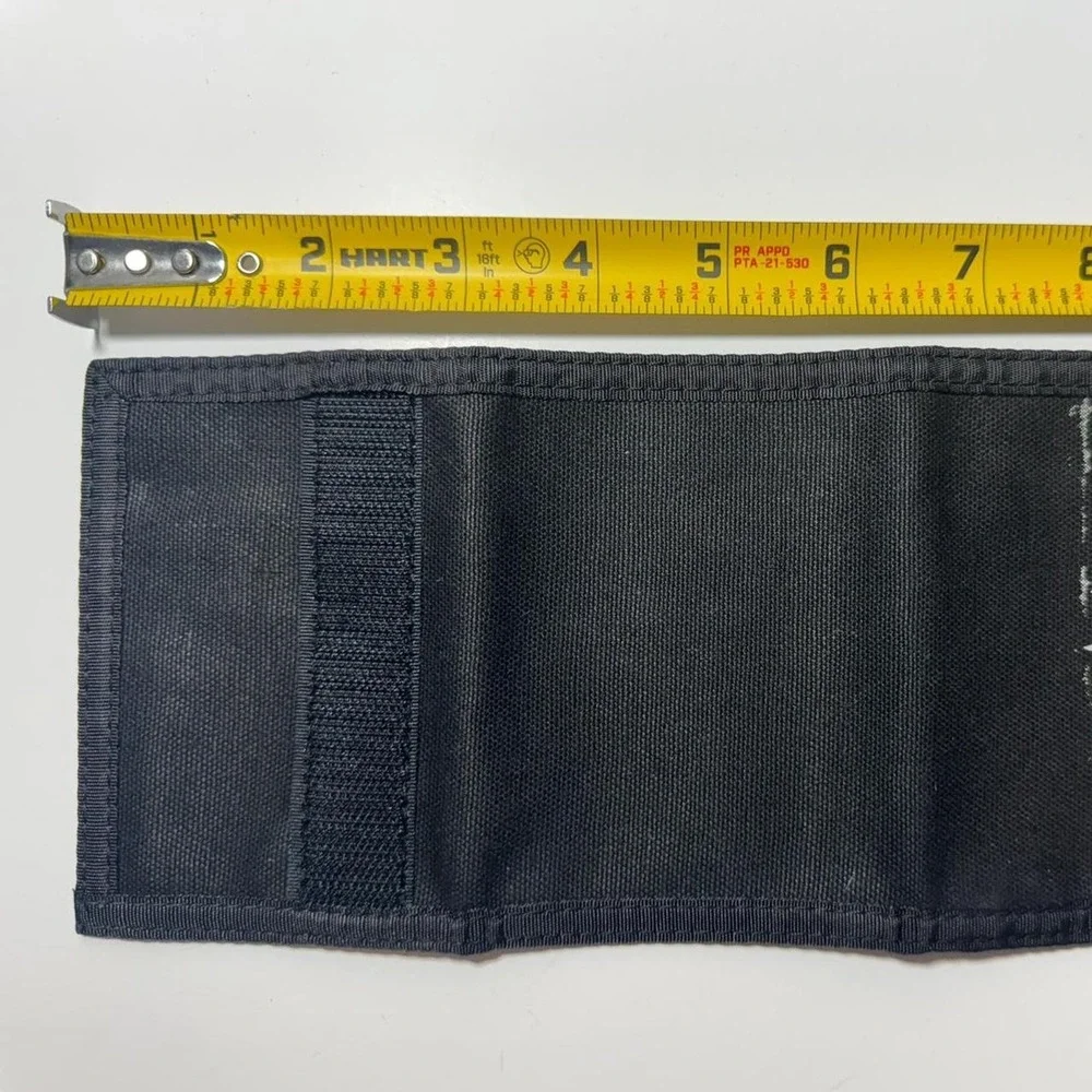 Y2K‎ DARKSTAR Skateboarding Black Canvas Wallet